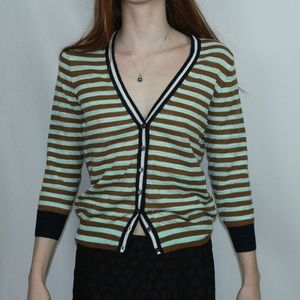 NWT J. Crew Striped Cardigan